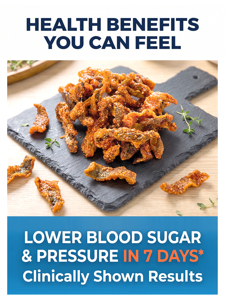 【Fresh and Crunchy】High-protein ready-to-eat deep-sea fish crisps ❤ Non-fried, low-calorie！