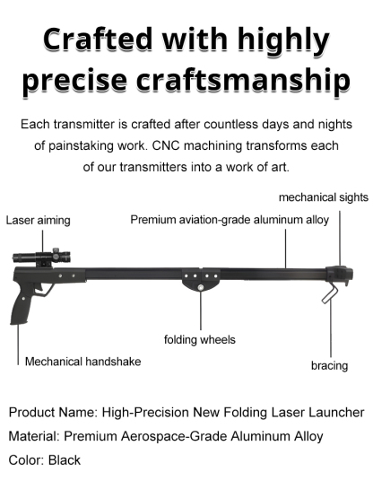 🎯 Laser-Guided Tactical Launcher: 99.6% Accuracy! 🦅 Foldable 7075 Aluminum | 🐟 Fish & Hunt 🐿️ | 50% OFF Today Only 🔥