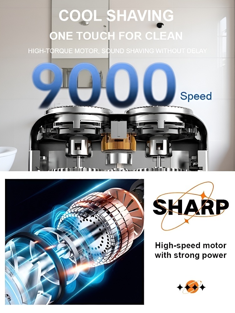 ✈️Double-head portable electric shaver🌟  Solid Aerospace Aluminum body with 10-Year Diamond Blades💎