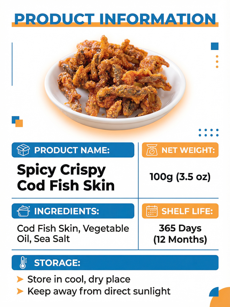 【Fresh and Crunchy】High-protein ready-to-eat deep-sea fish crisps ❤ Non-fried, low-calorie！