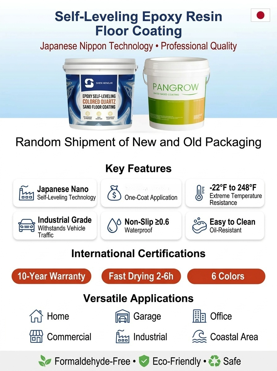⭐DIY Self-Leveling Epoxy Floor Coating⭐Industrial Grade Durability⭐Non-Slip Waterproof Finish⭐Easy One-Pass Application⭐All-Weather Resistant⭐Eco-Friendly Formula