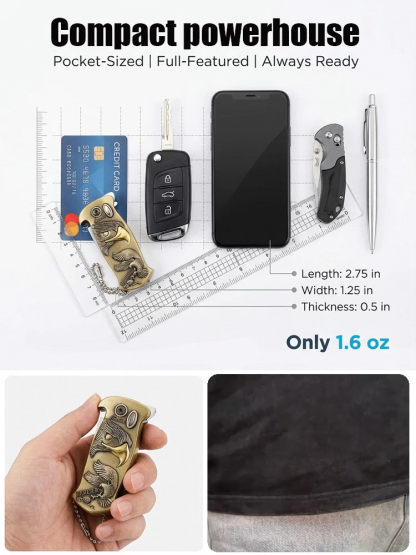 Tactical Survival Plasma Lighter | 4-in-1 Multitool | IPX6 Waterproof | Windproof Dual Arc 🔥 ⚙️