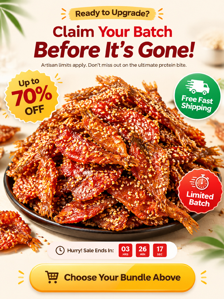 【Buy 3 Get 3 Free】✨ Honey Chili Fish Snacks | Wild Caught | Omega-3 Rich | Handcrafted 🌊