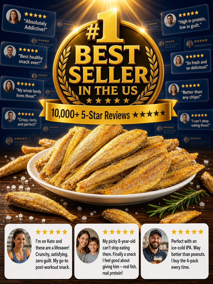Crispy Yellow Croaker Snack - Ready-to-Eat Dried Fish