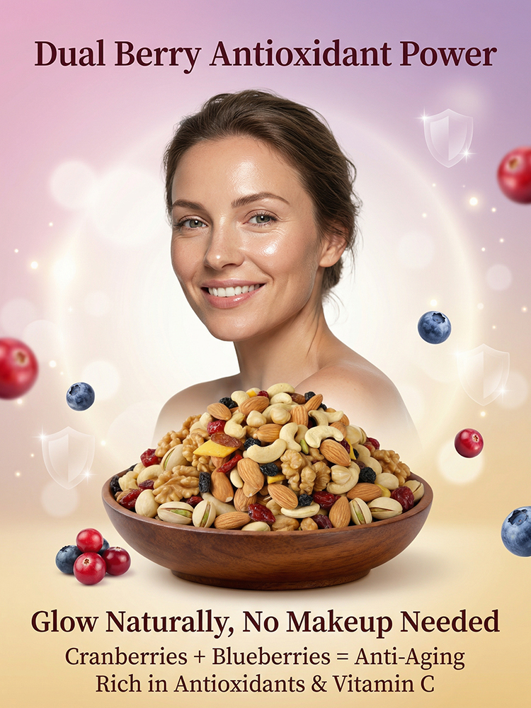 【Family pack promotion】Premium California Organic Mixed Nuts and Berries - Cardiologist Recommended Heart Fuel - 25g Plant Protein - Individually Wrapped 🌰🇺🇸