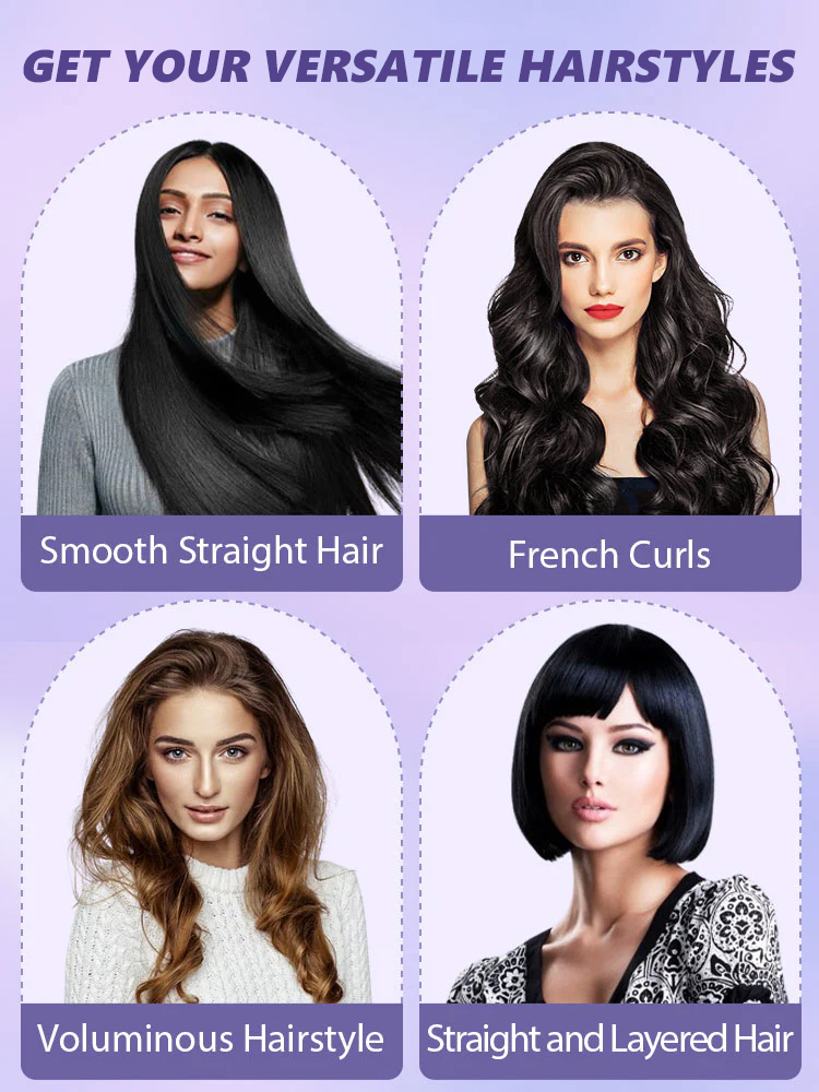 【Use Anywhere】Portable 2-In-1 Straight And Curly Curling Iron.Small And Portable, No Need To Worry About Dry And Frizzy Hair