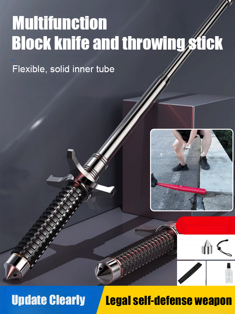 ⭐Multifunctional Alloy Steel Swing Stick⭐Telescopic Self-Locking Design⭐Emergency Window Breaker⭐Outdoor Trekking Pole⭐Robust Wear-Resistant Safety Tool