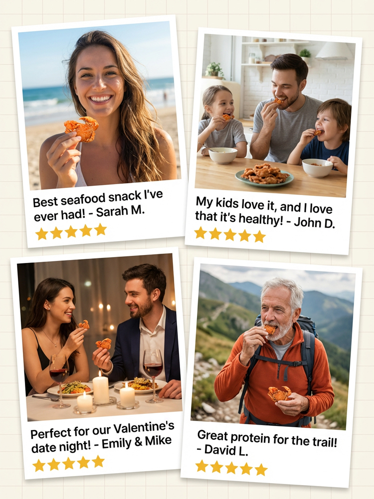 Premium Wild Caught Whole Mini Crabs - Low Carb Keto Friendly Snack - Vacuum Dehydrated Crispy Seafood 🦀🔥