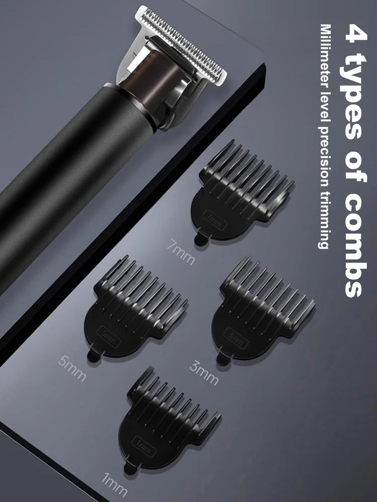 【Silent and no-stuck hair】 Professional Zero Gap Cordless Hair Clipper | 7000RPM Motor | Anti Razor BumpTrimmer | Waterproof 💈✂️