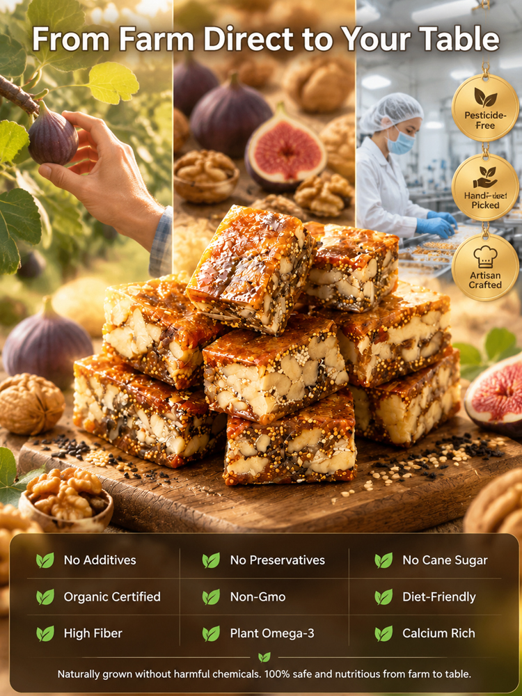 【✨<Limited‑Edition> Only 21 Days A Year ✨】 Premium Superfood Bites with sun‑ripened California Figs, Crunchy Walnuts & Nutty Sesame. Freshly hand‑made, sweetened purely by nature!