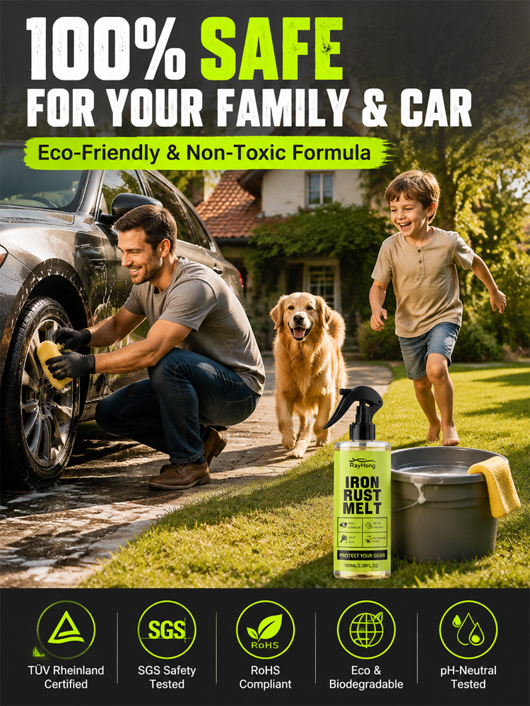 🔧 Pro Grade Fast Rust Cleaner | Zero Grinding Needed | Deep Rust Dissolution | 100% Money-Back Guarantee 🛡️