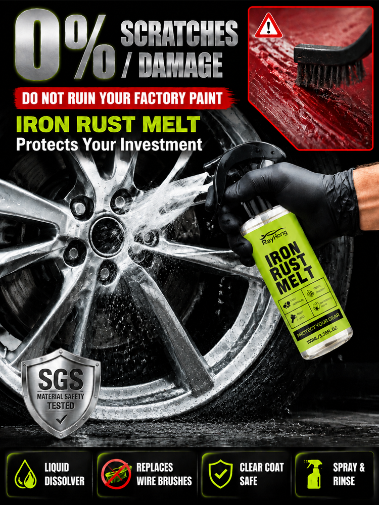 🔧 Pro Grade Fast Rust Cleaner | Zero Grinding Needed | Deep Rust Dissolution | 100% Money-Back Guarantee 🛡️
