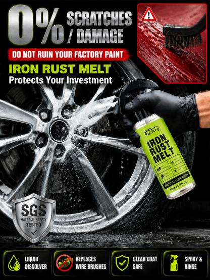 🔧 Pro Grade Fast Rust Cleaner | Zero Grinding Needed | Deep Rust Dissolution | 100% Money-Back Guarantee 🛡️