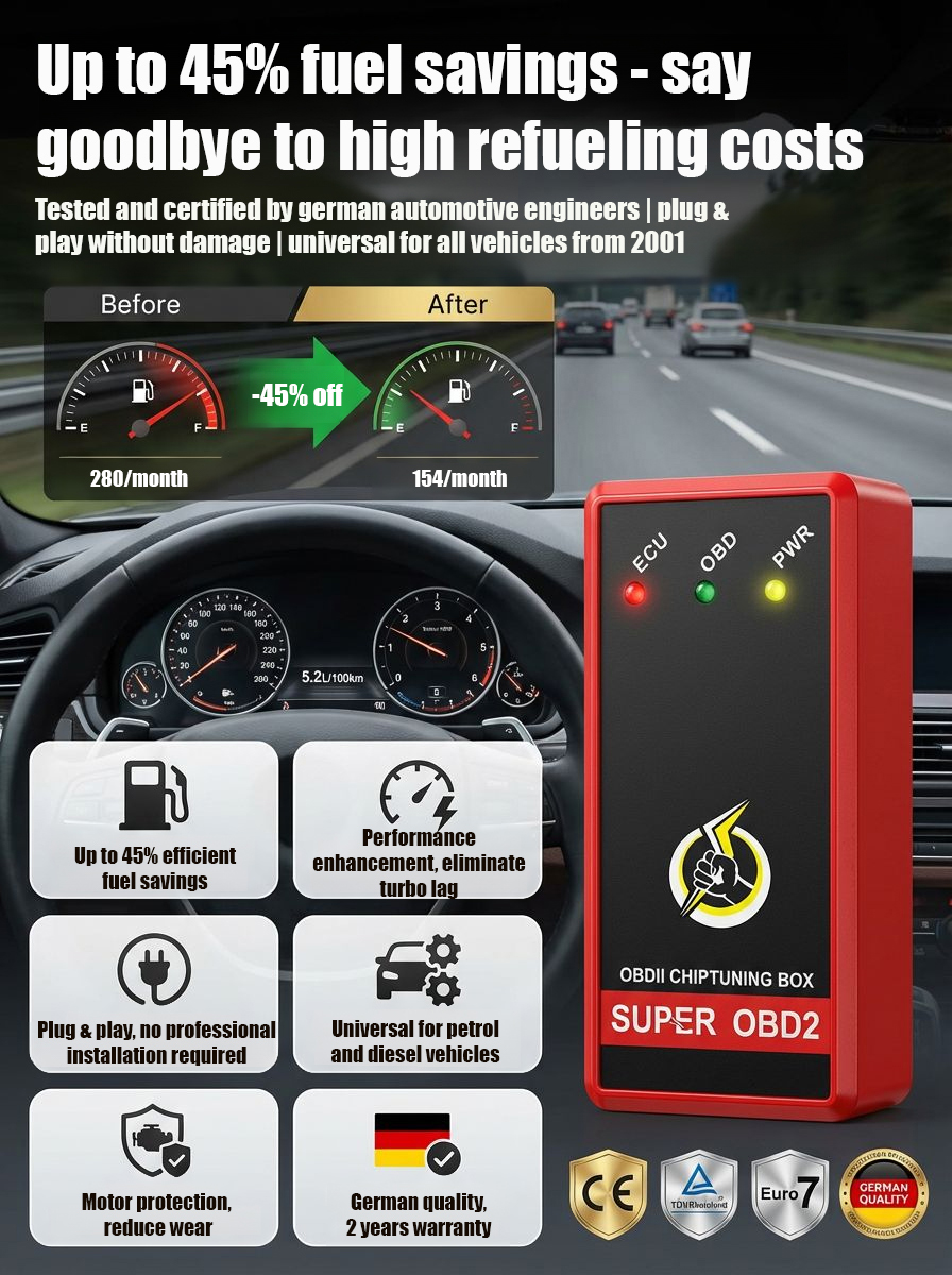【OBD2 Nitro Optimizer Fuel Saver】Upgrade Your Car’s Fuel Efficiency in 3 Seconds. No Mechanics. No Tools.