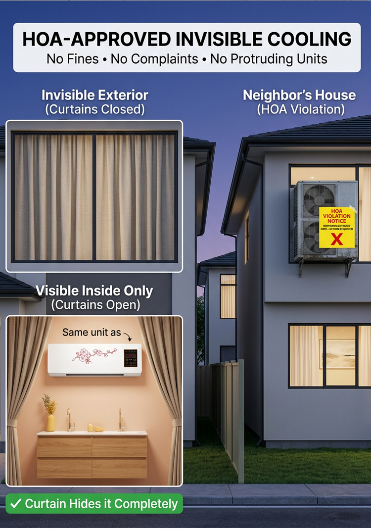 Hot & Cold Wall-Mounted Air Conditioner - Home Heating and Cooling System