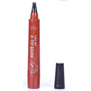 【MADIELI   4 Head Liquid Bionic Eyebrow Pencil】The secret is the 4-fork tip. One stroke, four realistic hairs. Build over 200 hair-like strokes effortlessly.