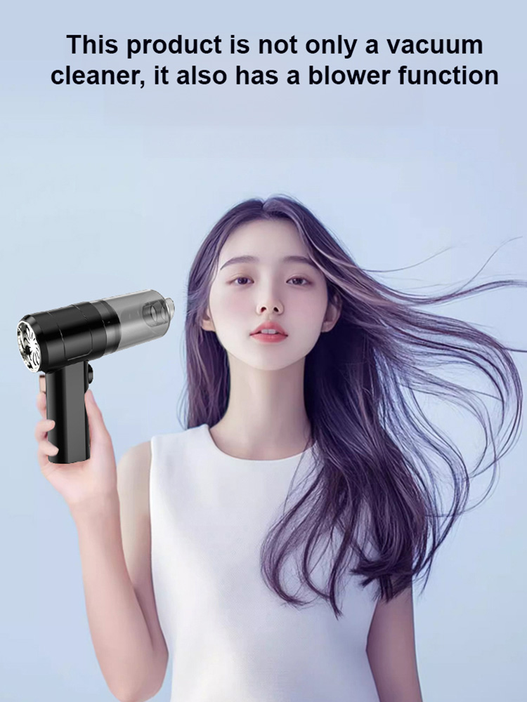 Four-in-one fully automatic vacuum cleaner【One Tool for Your Car & Home. 18000Pa Suction: Vacuum, Blower, Pump, Compressor & Power Bank. 】