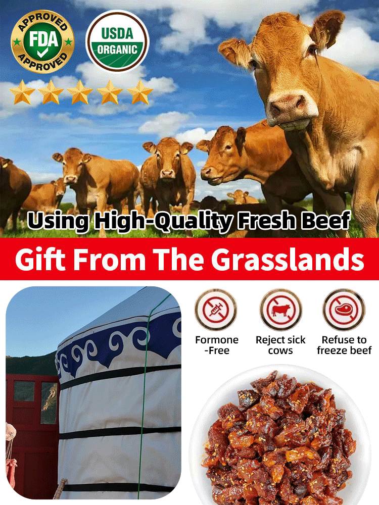 Inner Mongolia grassland specialty: air-dried beef tendons