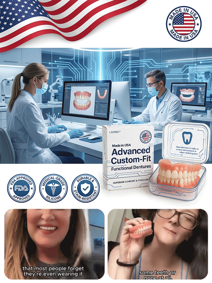 Naturally Fitted Full-Cover Cosmetic Dentures