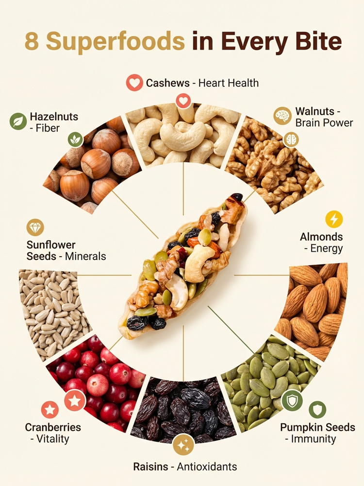 8 Premium Nut Boat Tart with Handmade Crispy Crust