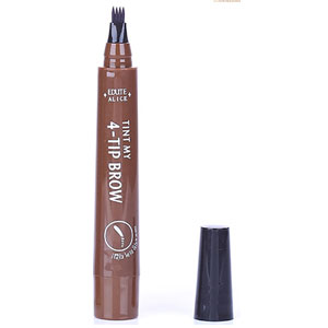 【MADIELI   4 Head Liquid Bionic Eyebrow Pencil】The secret is the 4-fork tip. One stroke, four realistic hairs. Build over 200 hair-like strokes effortlessly.