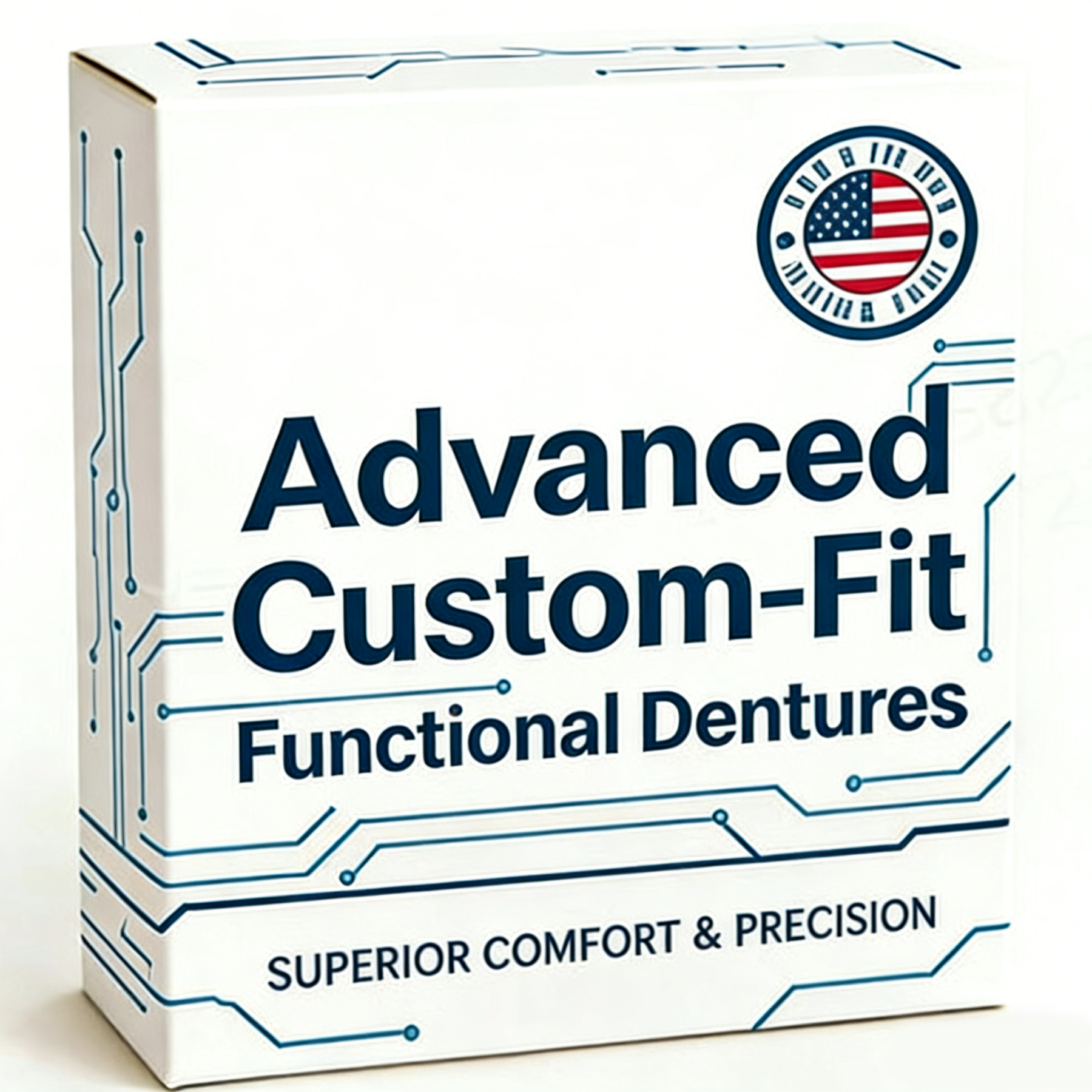 Naturally Fitted Full-Cover Cosmetic Dentures
