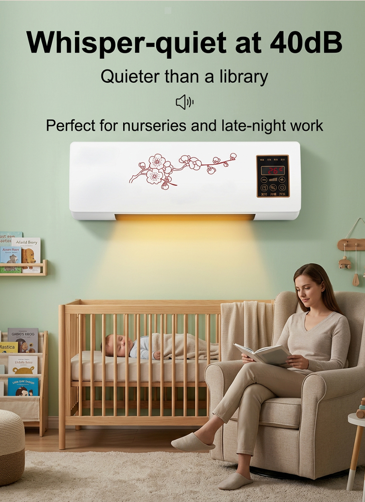 Hot & Cold Wall-Mounted Air Conditioner - Home Heating and Cooling System