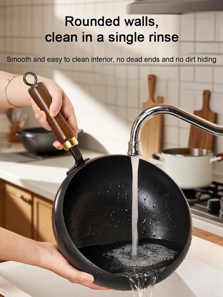 【Made in Japan】 An heirloom-quality, uncoated pure iron skillet — a masterpiece meticulously hand-forged by artisans.