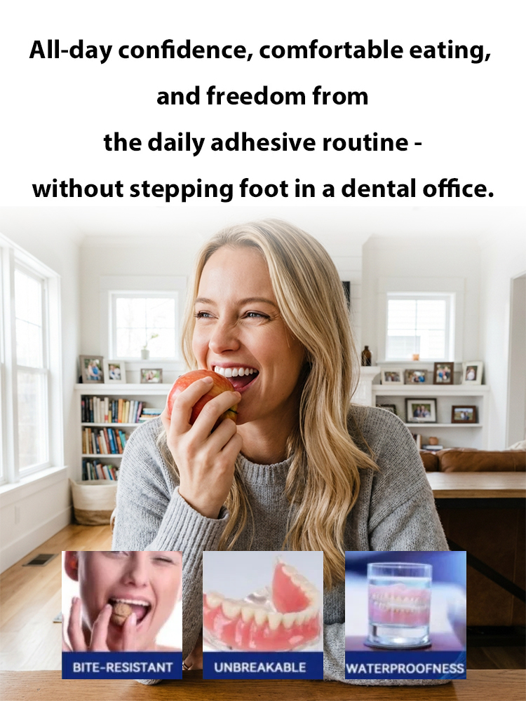 Naturally Fitted Full-Cover Cosmetic Dentures
