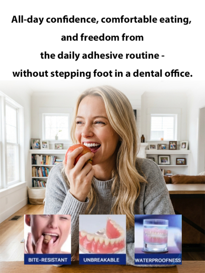 Naturally Fitted Full-Cover Cosmetic Dentures