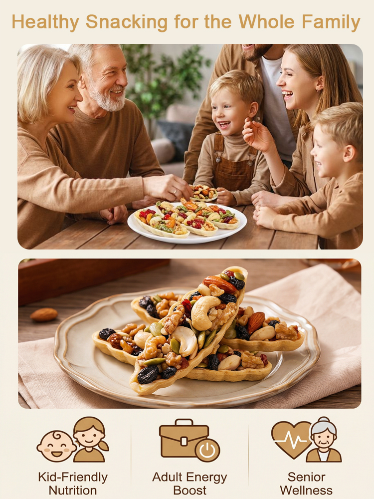 8 Premium Nut Boat Tart with Handmade Crispy Crust