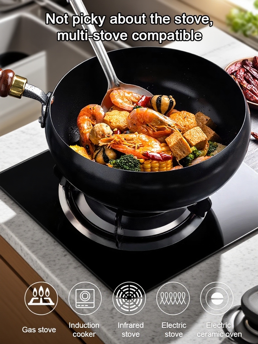 【Made in Japan】 An heirloom-quality, uncoated pure iron skillet — a masterpiece meticulously hand-forged by artisans.