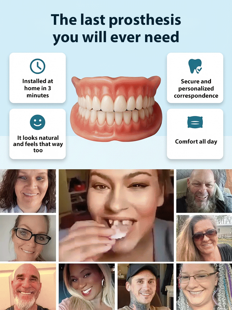 Naturally Fitted Full-Cover Cosmetic Dentures