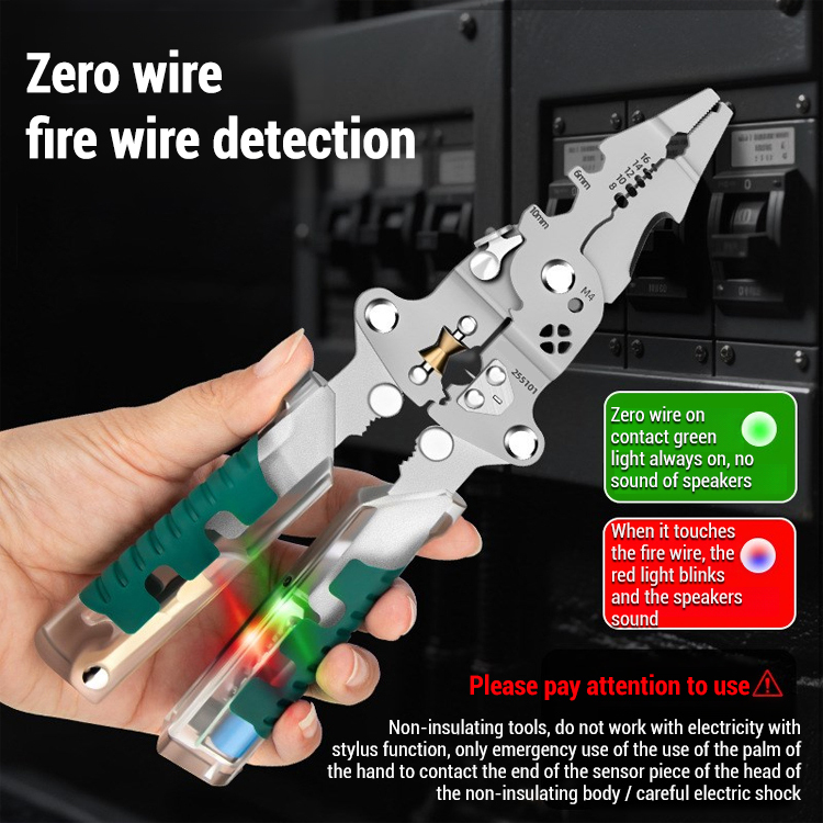 【One-stop service!】Folding tester, screwdriver, wire stripper