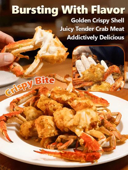 【Fully edible shell 】Better Than Potato Chips！🦀✨ Our Crispy Baby Crabs are packed with proteinand fried to golden perfection. The ultimate guilt-free snack.