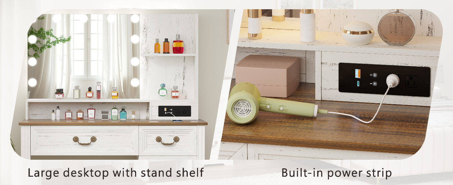 farmhouse vanity desk