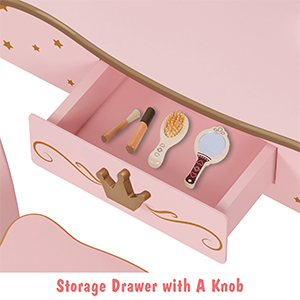 UTEX - Juego de cambiador para niños y mesa de cambiador con espejo