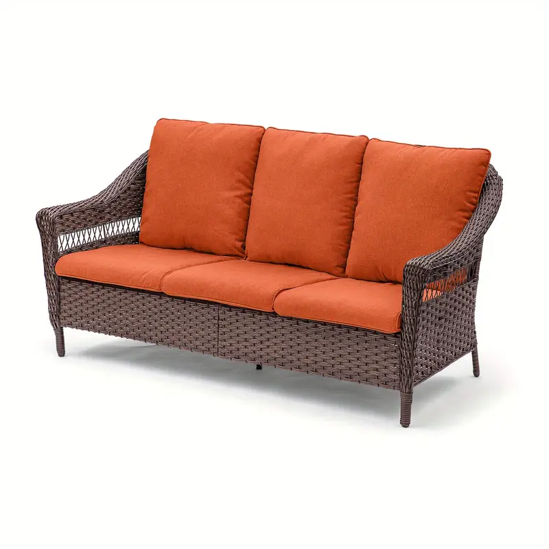 Sofá de     exteriores de 3   - Sofá de conversación de mimbre de ratán   todo   con asiento      ,  ,  ,   -  /  detalles 0