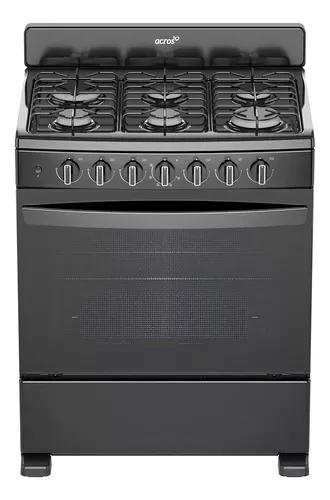 Estufa Al Piso A Gas Acros 30 Negro Encendido Electrónico