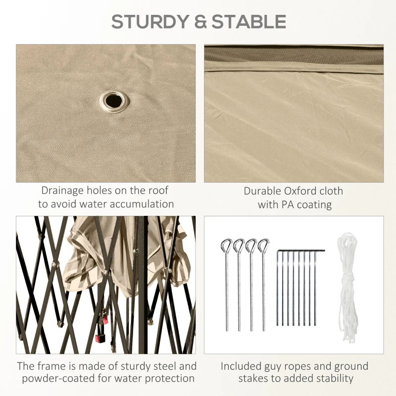 Tienda de campaña con dosel emergente de 10' x 10' con red, carpas instantáneas para fiestas, altura ajustable, con bolsa de transporte con ruedas y 4 bolsas de arena para exteriores, jardín, patio