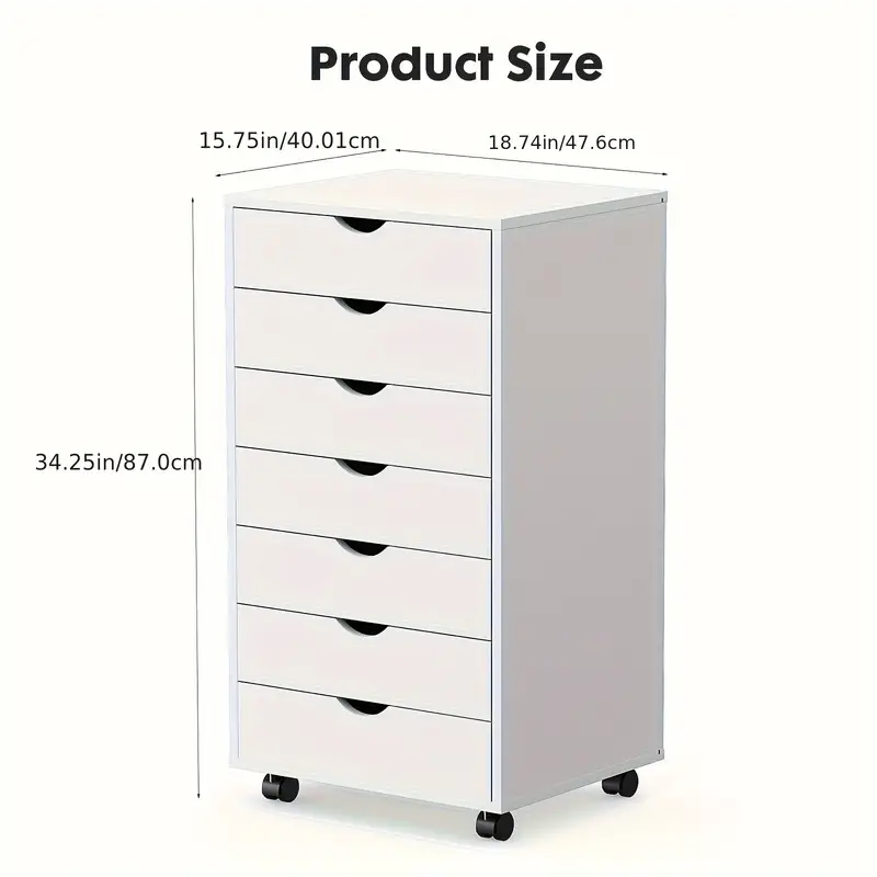 de con 7 cajones , , funcionamiento almacenamiento , , dormitorio o , 34.25x15.75x18.74 pulgadas detalles 3