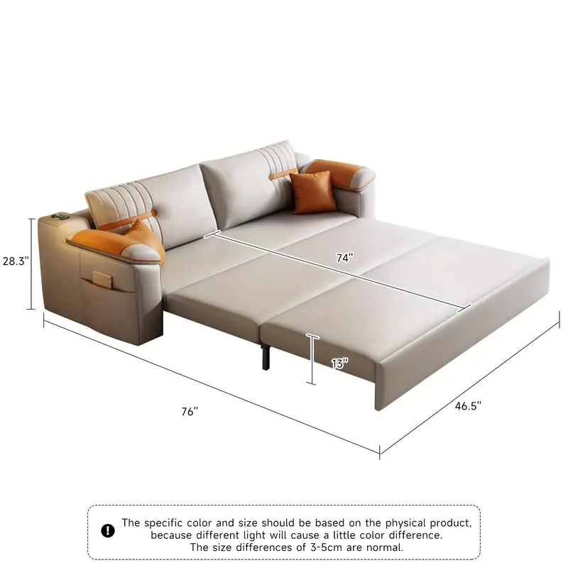 1pcs 1 2m double simple gray multifunctional folding sofa bed all in one dual purpose can be storage household small household living room inline retractable technology cloth sofa bed details 6