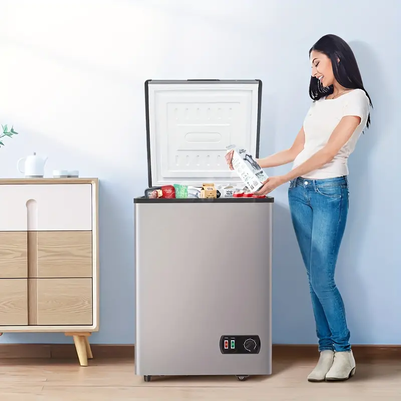 Congelador   pequeño, congeladores profundos con puerta   con   extraíble, 7   de   de   de energía, congelador     uso en  , cocina,  , dormitorio,  ,  ,   detalles 2