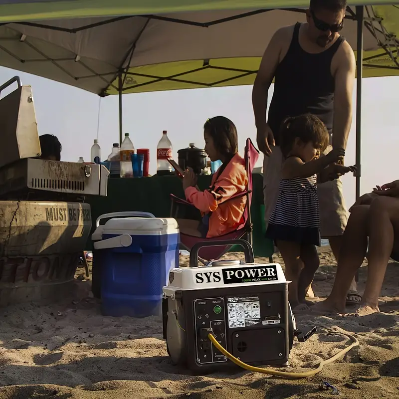 Generador port&aacute;til de 1000 W, generador peque&ntilde;o para acampar al aire libre,  , compatible con la EPA detalles 1