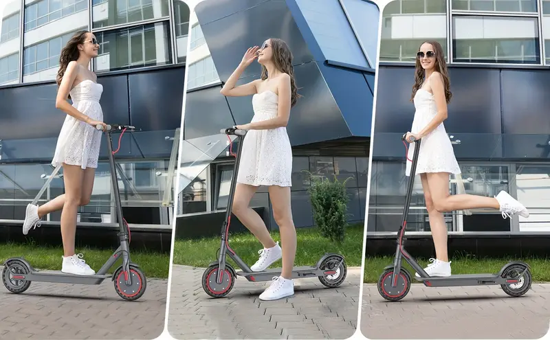  atín eléctrico   lp80, 350w 36v, neumáticos macizos de 8.5, autonomía de  ,   velocidad para adolescentes y adultos, plegable y ajustable  , diseñado para principiantes,   para desplazamientos, campus y viajes, como regalo de  , día de san valentín. detalles 1