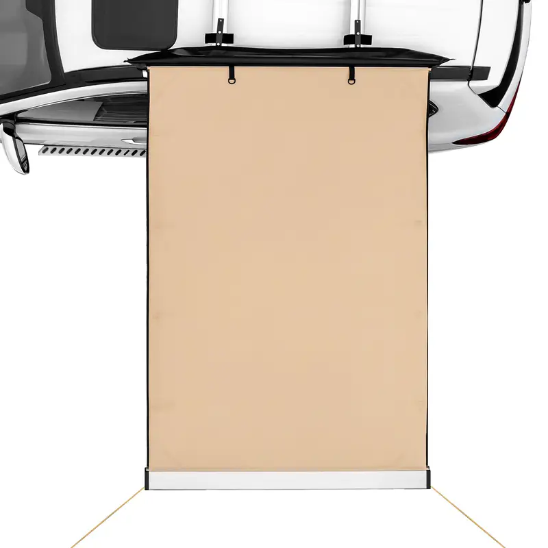   retractable vehicle side awning 6 6 x 8 2 uv50 protection adjustable height with waterproof storage bag for truck suv van campers details 8