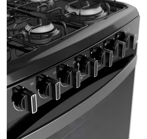 Estufa Al Piso A Gas Acros 30 Negro Encendido Electrónico