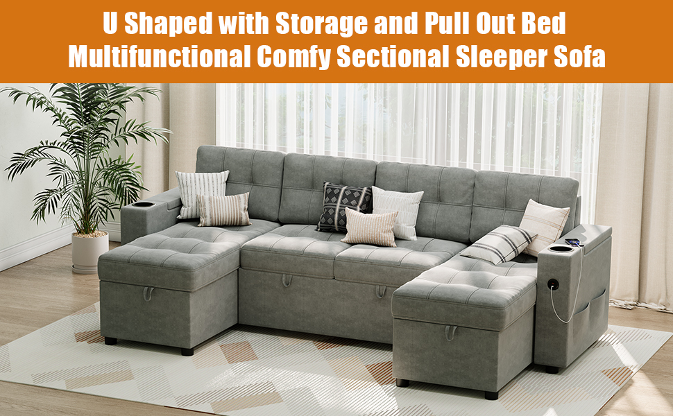 U-Shaped Sectional Sofa
