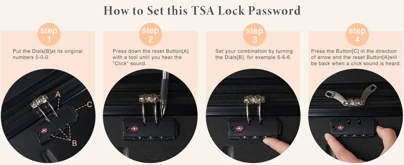 Equipaje de de 20/24/28 pulgadas, maleta rígida de ABS con ruedas giratorias dobles, equipaje expandible con cerradura TSA detalles 1