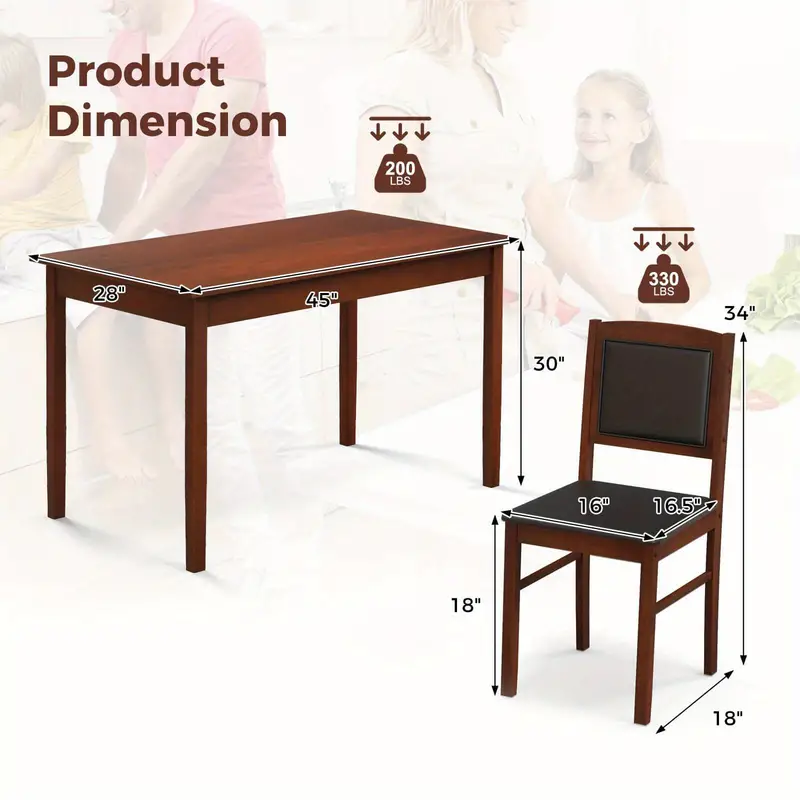   de mesa de     de 5     4   con   de   de  , asiento tapizado y   acolchado. detalles 3